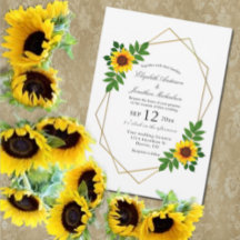 Solros Geometric Bröllop