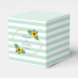 Solros Geometric Bröllop Presentaskar