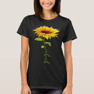 Solros Gigi Mors dag Blommigt Funny Matching T Shirt