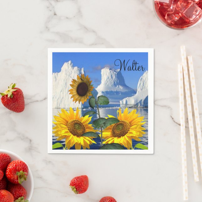 Solros Glacier Papper Napkins Pappersservett (Insitu)