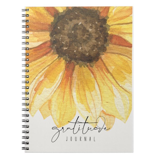 Solros Gratitude Journal Anteckningsbok (Framsidan)