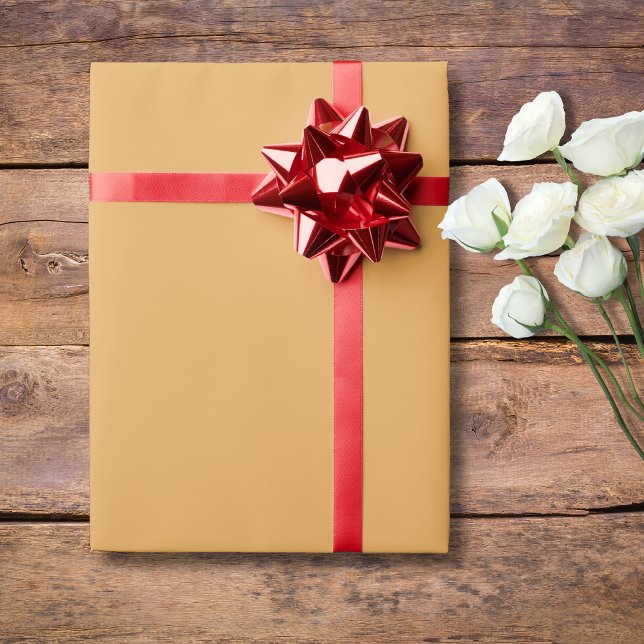 Solros Guld Solid Färg | Klassisk | ELEGANT Presentpapper (Skapare uppladdad)