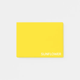 Solros Gult Färg Namn Post-it Block