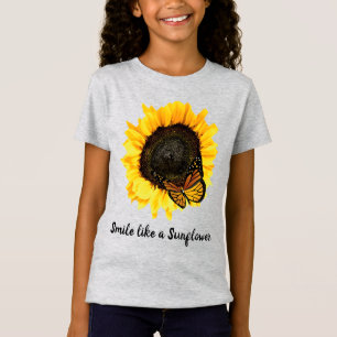 Solros Gult Flower Girls T-Shirt