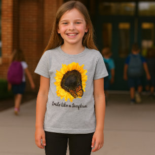 Solros Gult Flower Girls T-Shirt
