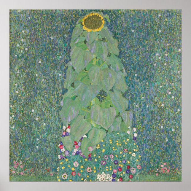 Solros - Gustav Klimt (1907/08) Poster (Framsidan)