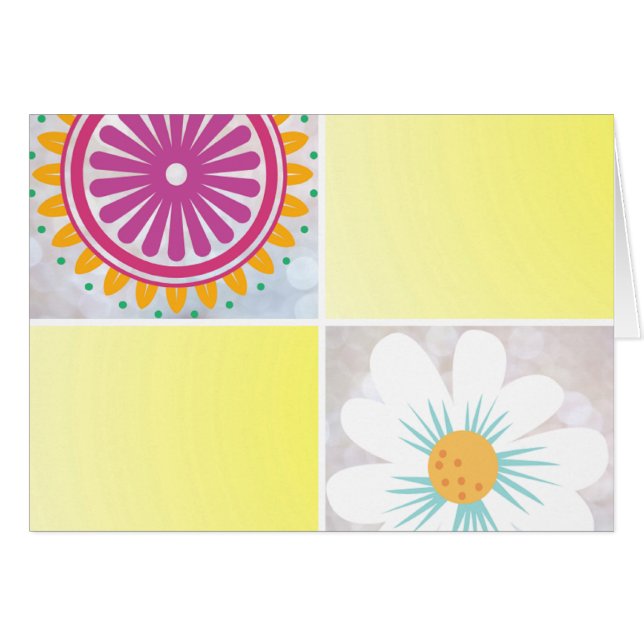 Solros Hälsningskort (Framsidan Horizontal)