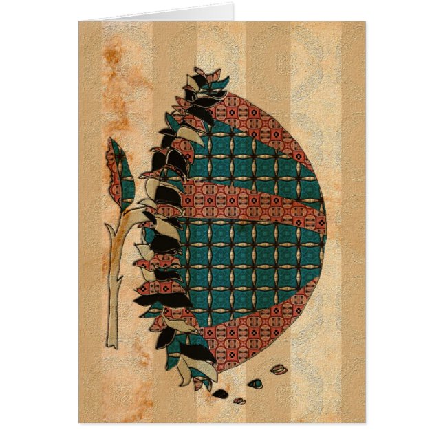 Solros Hälsningskort (Framsidan)