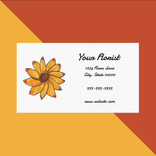 Solros Hand plockade personalize Visitkort