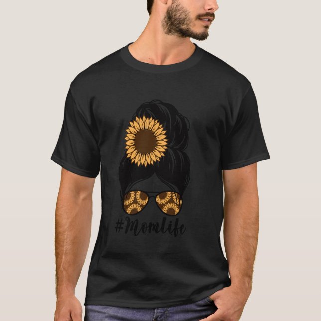 Solros Hårknut Solglasögon Blommig Retro Vibe Mo T Shirt (Framsida)