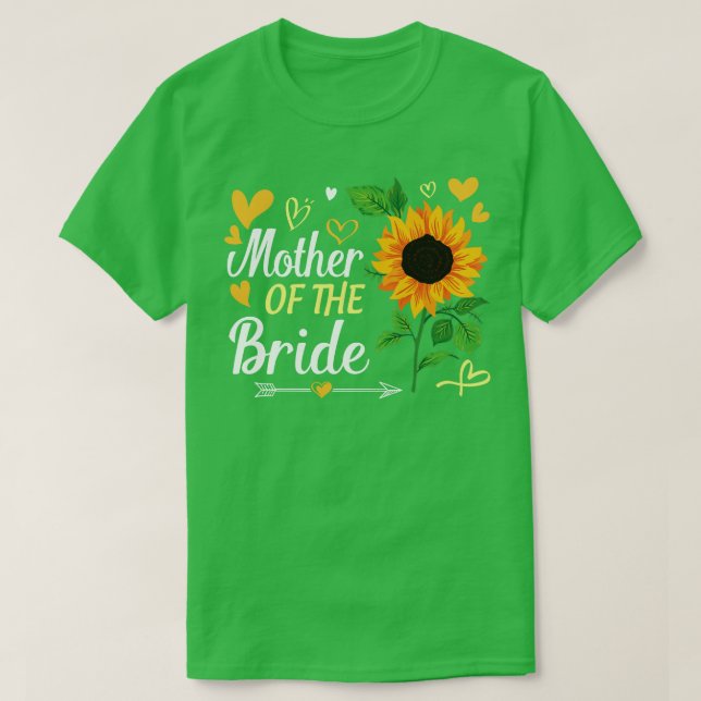 Solros Heart Budens mamma Hus Wife Weddi T Shirt (Design framsida)