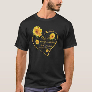 Solros Heart Jesus Christian Bible Verse Relig T Shirt