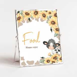 Solros Heliga Kow Baby Shower Food Poster