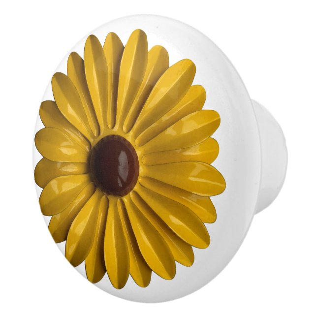 Solros Hippie Daisy Flower Blommigt BOHO Gult Knopp (Höger)