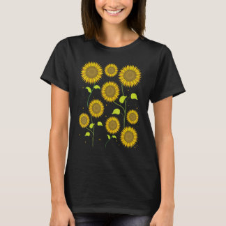 Solros Hippie Flower Blommar av typ S T Shirt