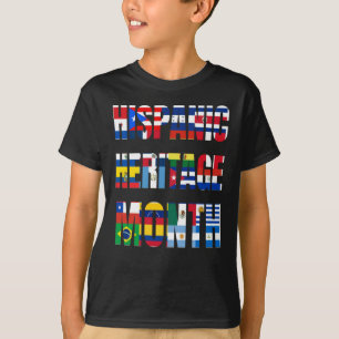Solros Hispanic Heritage Month Spanska land T Shirt