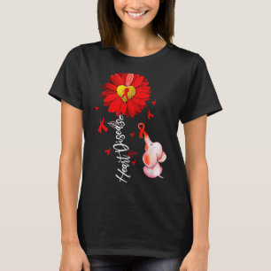 Solros Hjälte Krigare Röd Elefant Hjärtsjukdom T Shirt