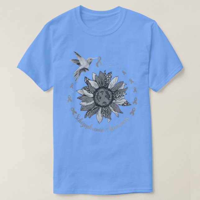 Solros Hummingbird Silver Schizophrenia Warrior T Shirt (Design framsida)