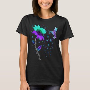 Solros Hummingbird Suicide Prev., Lila T Shirt