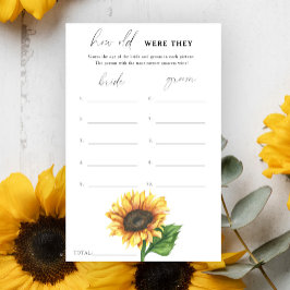 Solros - Hur gamla var de i möhippan?