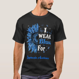 Solros I Bära Blue för Dyspraxia Medvetenhet T Shirt