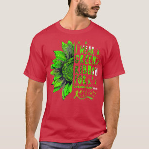 Solros I Bära Grönt Ribbon for Scoliosis Awaren T Shirt
