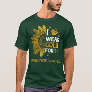 Solros I Bära Guld - barncancer i T Shirt
