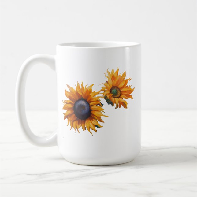 Solros i Bloom 15 oz Classic Mugg (Vänster)