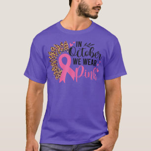 Solros i oktober Vi Bära Rosa Breast Cancer Aw T Shirt