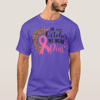 Solros i oktober Vi Bära Rosa Breast Cancer Aw T Shirt