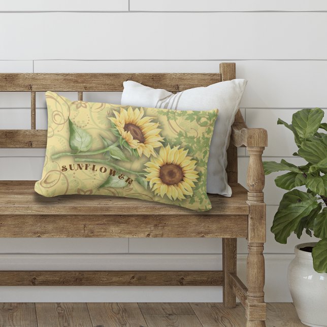 Solros II Lumbar Pillow Lumbarkudde (Skapare uppladdad)