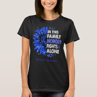 Solros Ingen slåss mot Alone Dystonia Awareness T Shirt