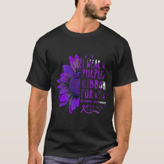 Solros jag bär lila band för Heimerheimer Aw T Shirt