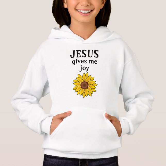 Solros Jesus ge mig Joy T Shirt (Framsida)