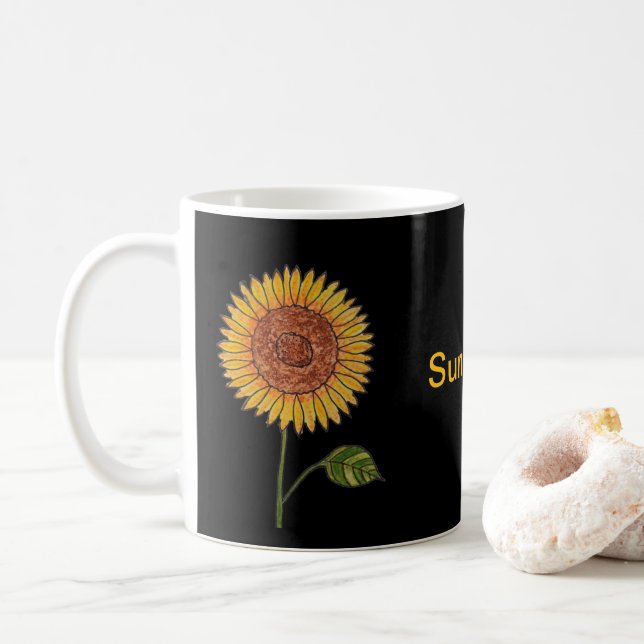 Solros Kaffemugg (Med munk)