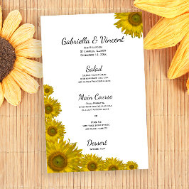 Solros Kant Bröllop Menu