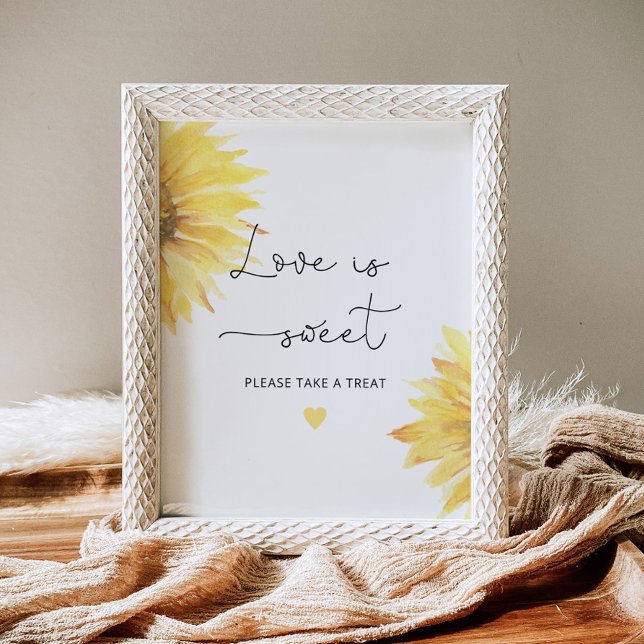 Solros Kärlek är sött, ta en godsak Poster (Skapare uppladdad)