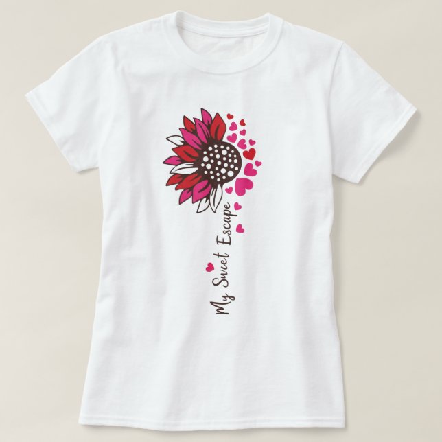 Solros Kärlek Flykt Kvinnors T-Shirt 🌻💛 (Design framsida)