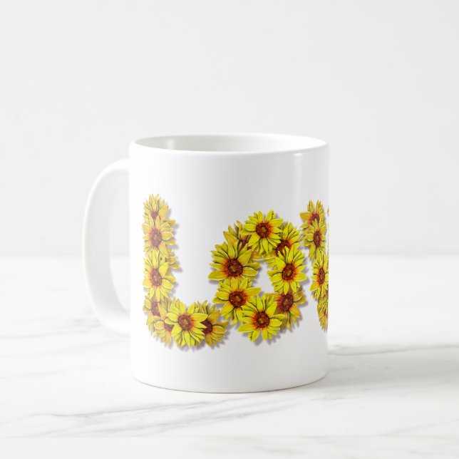 Solros Kärleksmugg Kaffemugg (Framsida vänster)