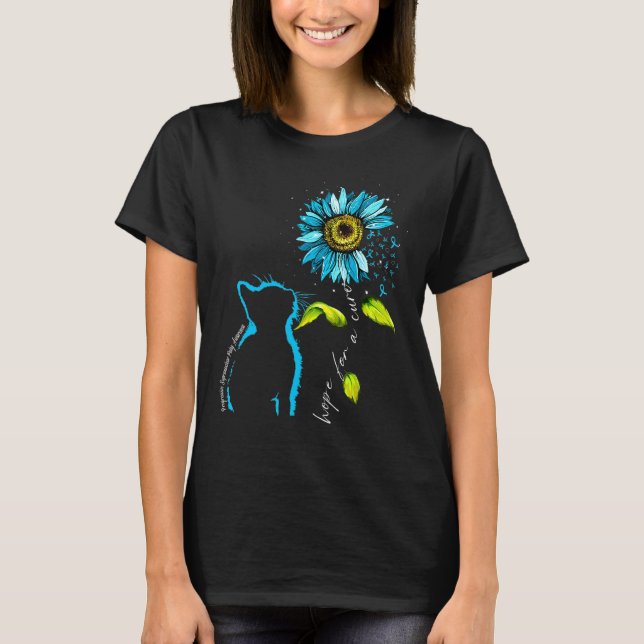 Solros Katt Teal Progressiv Supranukleär Pares  T Shirt (Framsida)