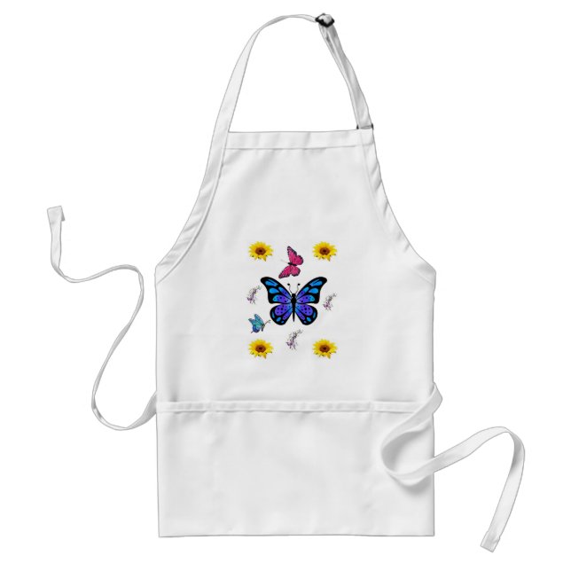 Solros Kitchen Apron Butterfly Förkläde (Framsidan)