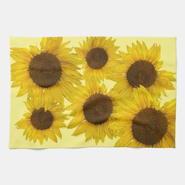 Solros Kökshandduk (Horisontell)