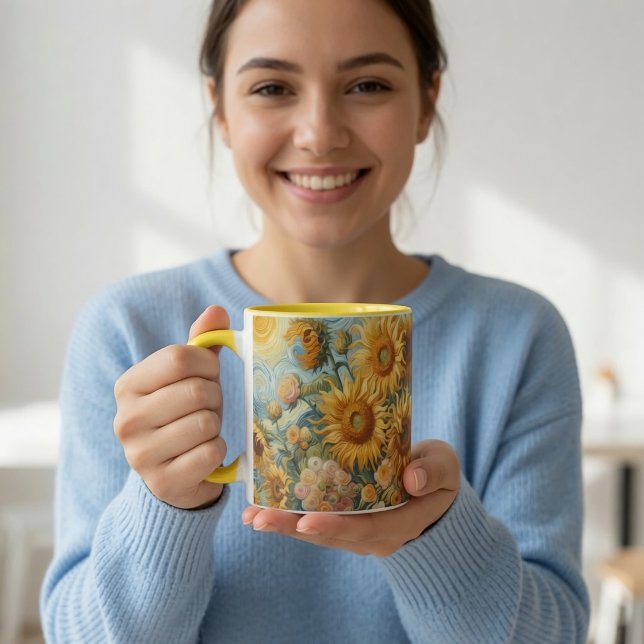 Solros konst mugg (Skapare uppladdad)