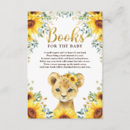 Solros Lejona Unge Baby Shower Bokar för Baby Tilläggskort