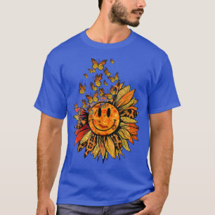 Solros Leopard Butterfly Autumn Fall Retro Groo T Shirt