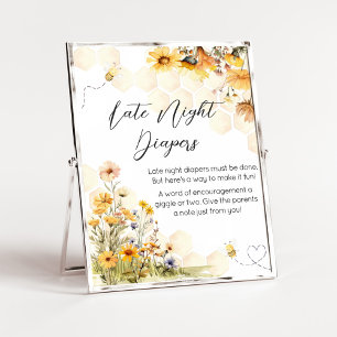 Solros Little honey Late Night Diaper Poster