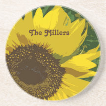 Solros Ljus Gul Blomster Familjenamn Blommig