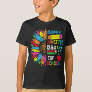 Solros Lycklig 100 skoldag T Shirt