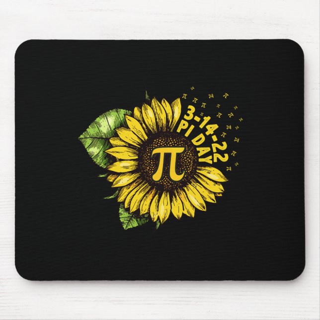 Solros Lycklig Pi Day Shirt Mathemtemat Math Teach Musmatta (Framsidan)