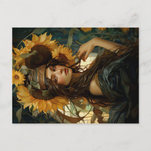 Solros Maiden Deluxe Stil Vykort